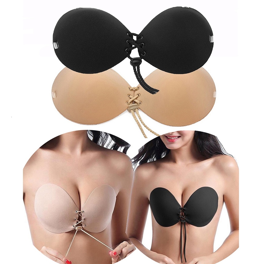 2X Silicone Gel Invisible Push Up Seamless Bra